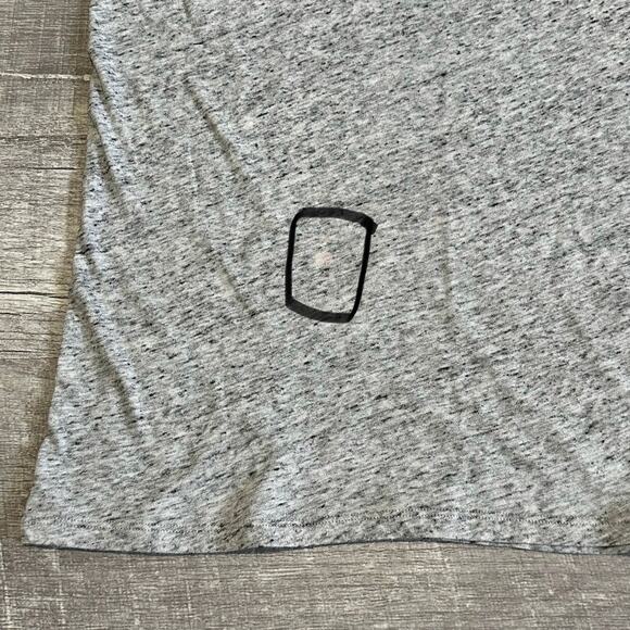 PINK Victorias Secret Campus Ringer T Shirt Womens M Short Sleeve Heather Grey - Picture 8 of 9